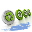 From recycled materials