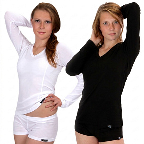 COOL NANO T-shirt long sleeve V .women