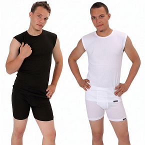 COOL NANO sleeveless scampolo shirt .men
